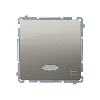 vypínač SIMON Basic BMW7L.01/29 Přepínač křížový, s orientačním LED podsvětlením, řazení 7So, (strojek s kry