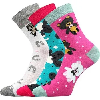 FILIP 03 ABS protiskluzové dětské ponožky - KONÍK (BOMA ponožky Filip 03 ABS mix D)