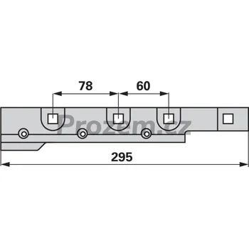Spojovací materiál motoru Podložka hlavy kosy horní pro Claas, 295 mm, 6100700