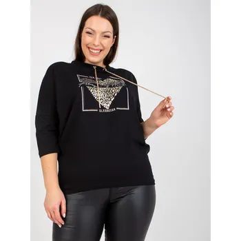 Dámská mikina Relevance Dámská mikina s kapucí Ksentini černá Univerzální