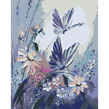 ZUTY Malování podle čísel - MOTÝLI Rozměr: 40x50 cm, Rámování: bez rámu a bez vypnutí plátna