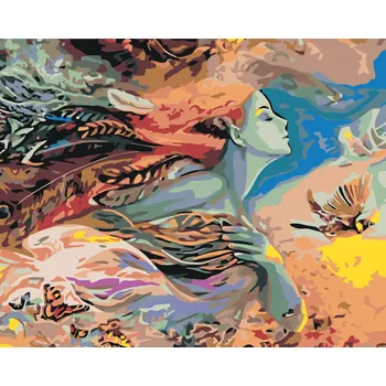 ZUTY Malování podle čísel - MATKA PŘÍRODA Rozměr: 40x50 cm, Rámování: bez rámu a bez vypnutí plátna