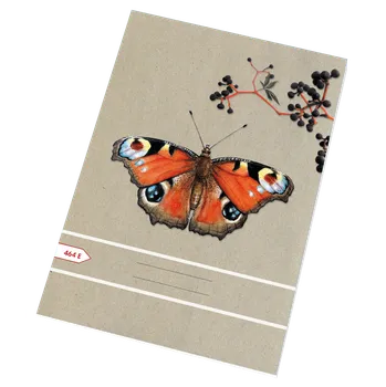 Sešit Papírny Brno Ecology A4/464 60 listů linkovaný motýl