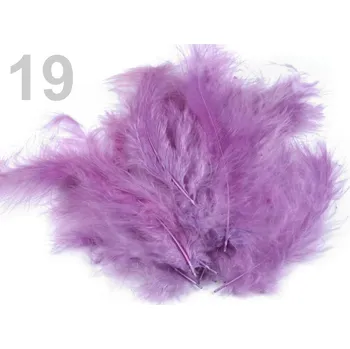 Pštrosí peří fialová světlá č.11