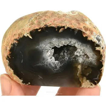 Přírodní kámen Geoda z achátu s dutinkou z Brazílie 189g