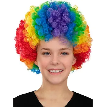 Karnevalová paruka Funiglobal - Paruka duhový klaun pro děti -