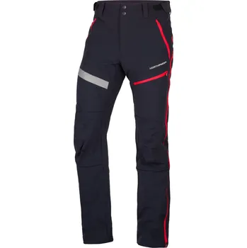 Pánské kalhoty Northfinder Pánské softshellové kalhoty hybridní celorozepínací GANEK, rudá, L