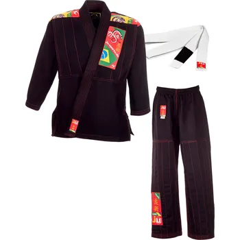 Bojový sport JU-SPORTS Dětské BJJ kimono Brazilian Ju Jitsu Kids černé Velikost: 140
