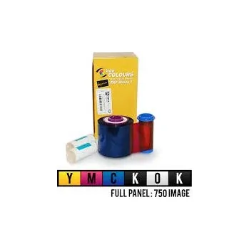 Počítač Páska Zebra ZXP7, YMCKOK, barevná barvící páska pro potisk plastových karet, 750 stran 800077-749EM