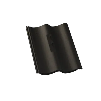 Střecha Střešní taška kolektorová KM BETA betonová krytina Hodonka - ELEGANT černá