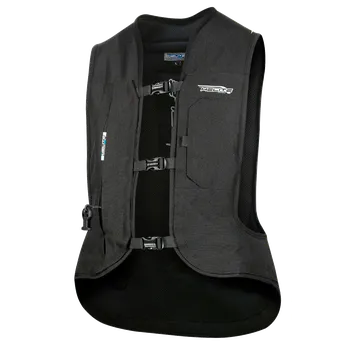 Motocyklový chránič hrudi a pátěře Airbagová vesta Helite Turtle 2 HiVis s trhačkou Velikost: S