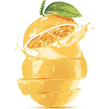 Hračka ZUTY Malování podle čísel - CITRON Rozměr: 40x50 cm, Rámování: vypnuté plátno na rám