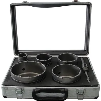 Vrták MAR-POL SDS Plus sada korunkových vrtáků do betonu 40 - 120 mm 6 ks