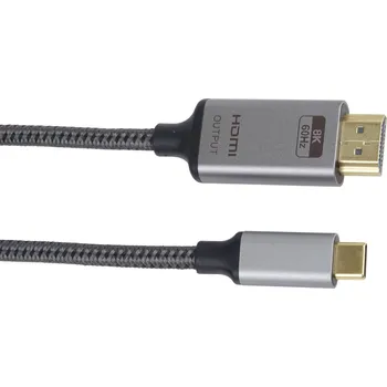 Video kabel PremiumCord USB-C na HDMI kabel 2m rozliseni obrazu 8K@60Hz