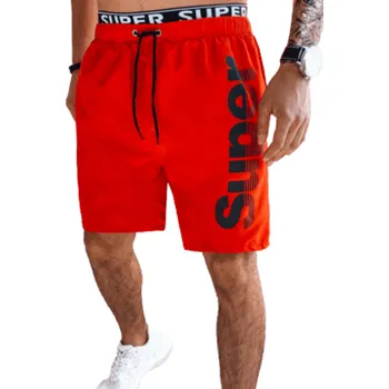 Pánské plavky Dstreet SX2313 pánské šortky červené