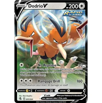 Karetní hra Dodrio V 201/264 - Fusion Strike