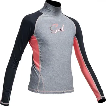 Dívčí tričko Dětská dívčí lycra GUL Junior LS RG0346 - šedá JL