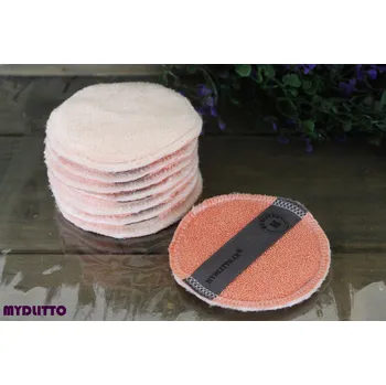 Houbička na make-up Labutěnka - fleece tampon se stuhou