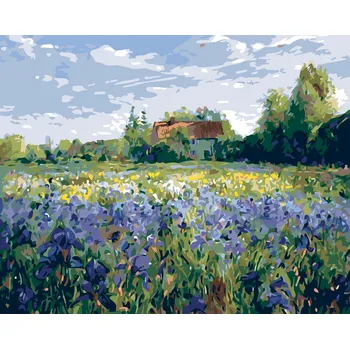 ZUTY Malování podle čísel - DŮM NA VENKOVĚ Rozměr: 40x50 cm, Rámování: bez rámu a bez vypnutí plátna