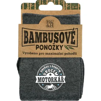 Pánské ponožky Albi Bambusové ponožky - Motorkář vel. 39-46