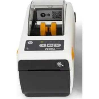 Tiskárna štítků Zebra ZD611 Healthcare ZD6AH22-D2EE00EZ DT, 8 dots/mm (203 dpi), tiskárna štítků, USB, BT (BLE), Ethernet, EPLII, ZPLII, kit (USB), řezačka, white (nástupce GC420t)