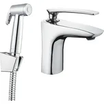 Rubineta Aero Umyvadlová baterie s bidetovou sprškou, chrom, OLBAAER17