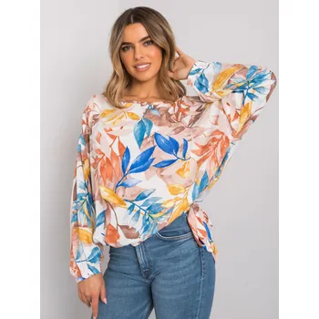 Ex moda Dámská halenka Benida béžovo-bílá Univerzální