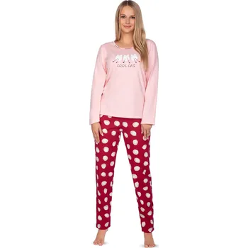 Dámské pyžamo Regina pyžamo 637 - růžová, L (Dámské pyžamo dlouhé)