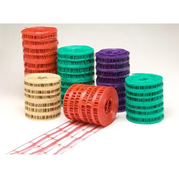 Výstražná páska Označovací výstražná fólie a plastová síť do výkopu – červená, 20 cm × 100 m