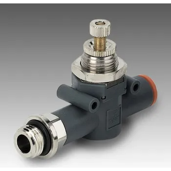 Ventil Ventil škrtící jednosměrný G1/8 na had.6/4-RFL R U 1/8-4,škrcení od závitu