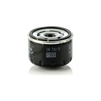 Filtr do auta Olejový filtr MANN W75/3 (MF W75/3) - RENAULT