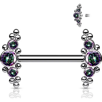 Piercing Piercing do bradavky z titanu (vitrail medium)