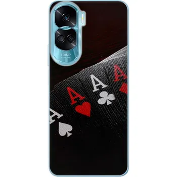 Pouzdro na mobilní telefon Silikonové pouzdro iSaprio - Honor 90 Lite 5G - Poker (Odolný silikonový kryt, obal, pouzdro iSaprio - Honor 90 Lite 5G - Poker - skvělá ochrana a pružnost, stylový UV potisk, lehkost, tiskne se v České republice)