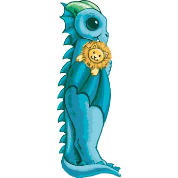 ZUTY Malování podle čísel - DRÁČEK VE TVARU PÍSMENKA L (SUE ELLEN BROWN) Rozměr: 40x50 cm, Rámování: bez rámu a bez vypnutí plátna