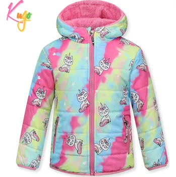 Dívčí zimní bunda - KUGO KB2350, batika / světle růžová Barva: Růžová, Velikost: 98