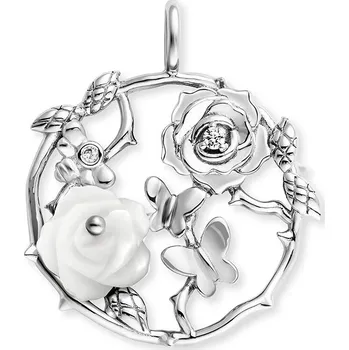 Přívěsek ŠPERKY-NM, Stříbrný přívěsek Engelsrufer ERP-ROSEGA-PEZI růže