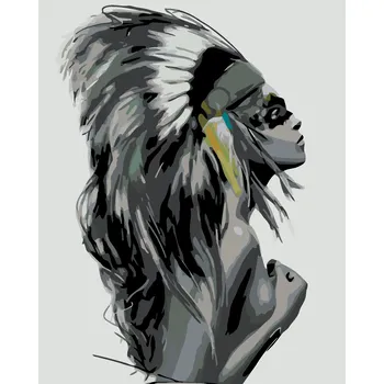 ZUTY Malování podle čísel - ŽENA NÁČELNICE Rozměr: 40x50 cm, Rámování: bez rámu a bez vypnutí plátna