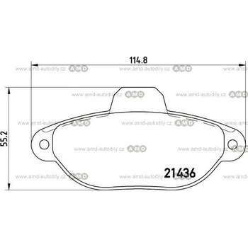 Brzda na kolo Brzdové destičky - 05P462