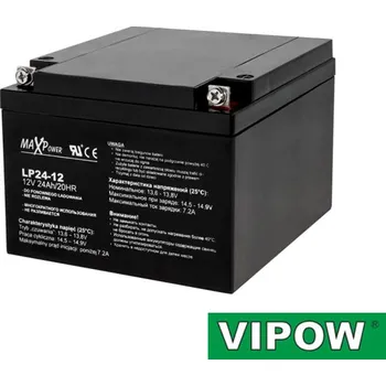 Baterie olověná 12V 24Ah REBEL BAT0406