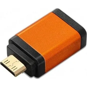 elektrický kabel OEM Redukce HDMI Typ A samice - mini HDMI Typ C samec oranžová kphdma-31