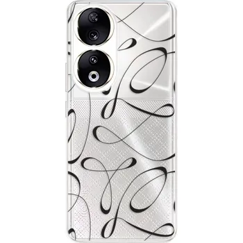 Pouzdro na mobilní telefon Silikonové pouzdro iSaprio - Honor 90 5G - Fancy black (Odolný silikonový kryt, obal, pouzdro iSaprio - Honor 90 5G - Fancy black - skvělá ochrana a pružnost, stylový UV potisk, lehkost, tiskne se v České republice)