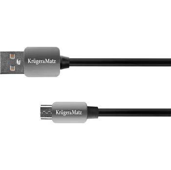 Prodlužovací kabel Kabel KRUGER a MATZ KM0331 USB/micro USB 1,8m Black