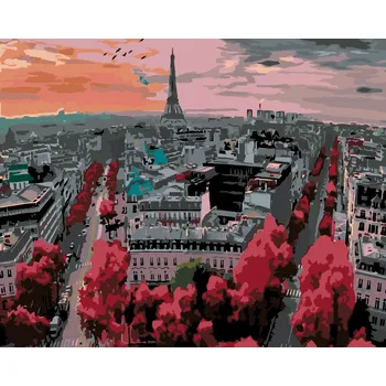 ZUTY Malování podle čísel - PAŘÍŽ Rozměr: 40x50 cm, Rámování: bez rámu a bez vypnutí plátna