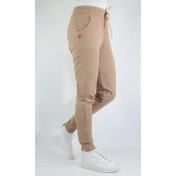 Dámské prodloužené tepláky Beige velikost: XXL, délka: "36"