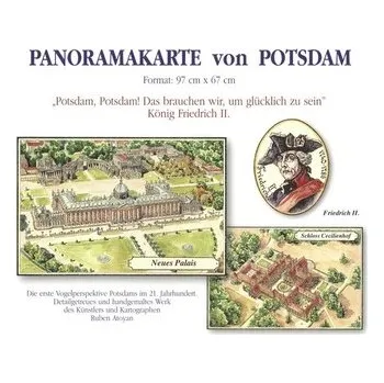 Potsdam Panorama Mapa pamiątkowa