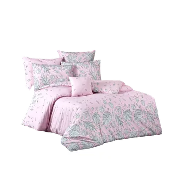 Povlečení TipTrade Hosttid růžové 140 x 200, 70 x 90 cm zipový uzávěr