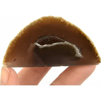 Přírodní kámen Achátová geoda s dutinkou z Brazílie 68g