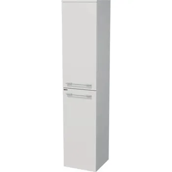 Koupelnový nábytek Koupelnová skříňka vysoká Intedoor SANTE bílá vysoce lesklá 35 x 161,8 x 35 cm SA SV 35 2D P K A0016