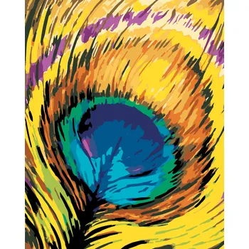 ZUTY Malování podle čísel - PAVÍ BRK Rozměr: 40x50 cm, Rámování: bez rámu a bez vypnutí plátna