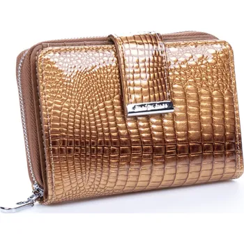 Jennifer Jones Malá dámská kožená peněženka zlatá 5198-2